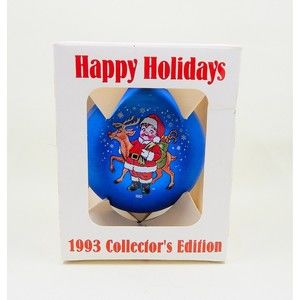 Campbell Soup Kids Santa Christmas Glass Ornament 1993 Collector's Edition
